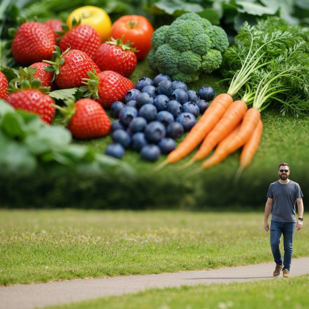 Balanced lifestyle elements from UK health guidelines